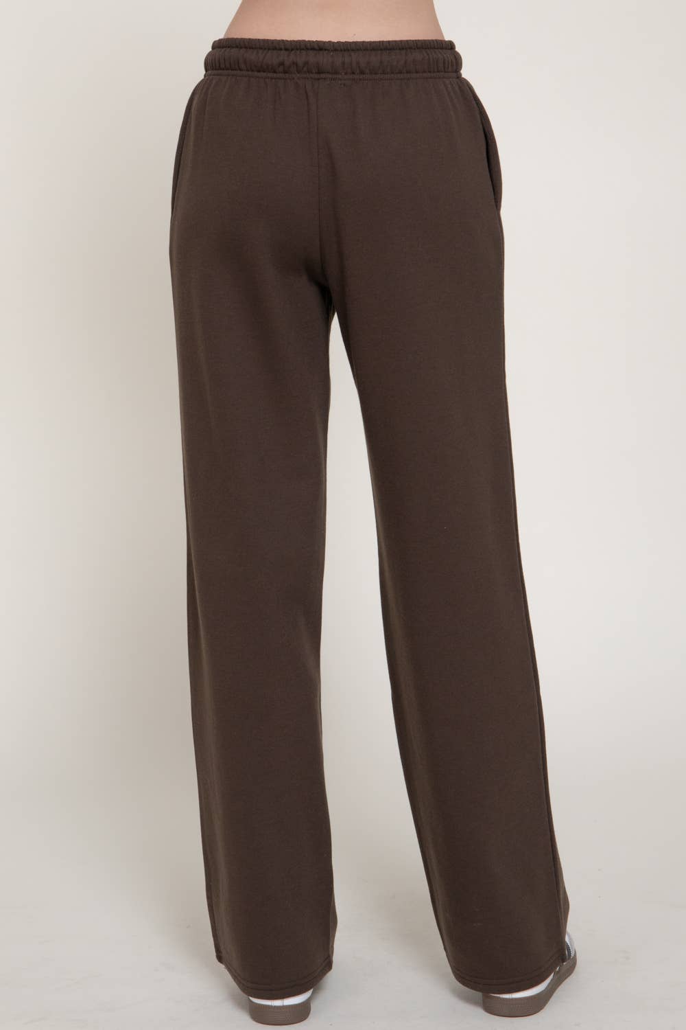 Fleece-Lined Straight-Leg Jogger Pants