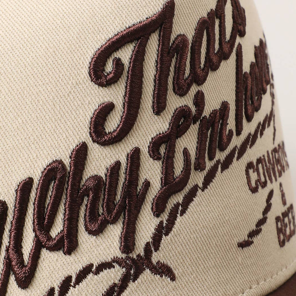 Cowboys & Beer Two-Tone Snapback Hat