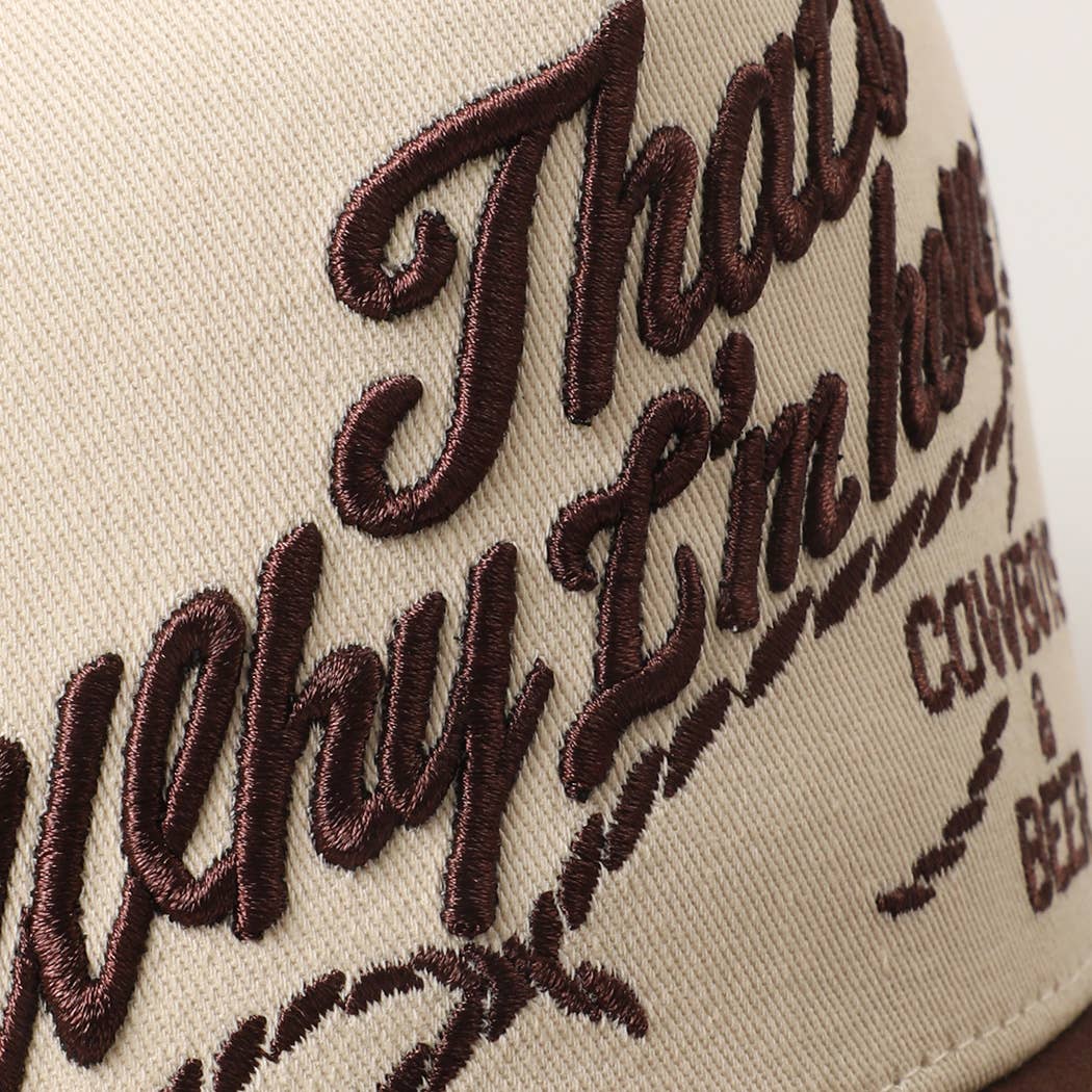 Cowboys & Beer Two-Tone Snapback Hat