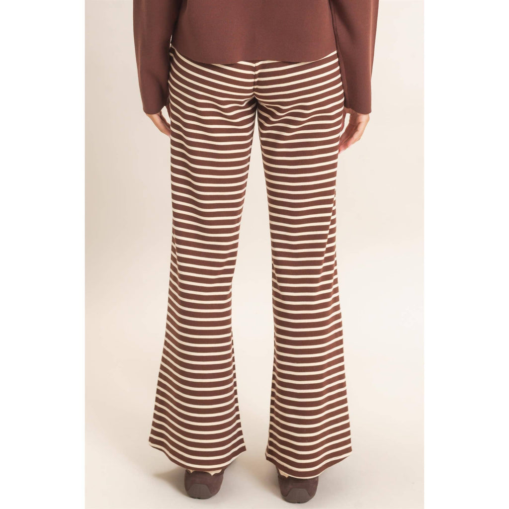 Striped Waffle Knit Pants