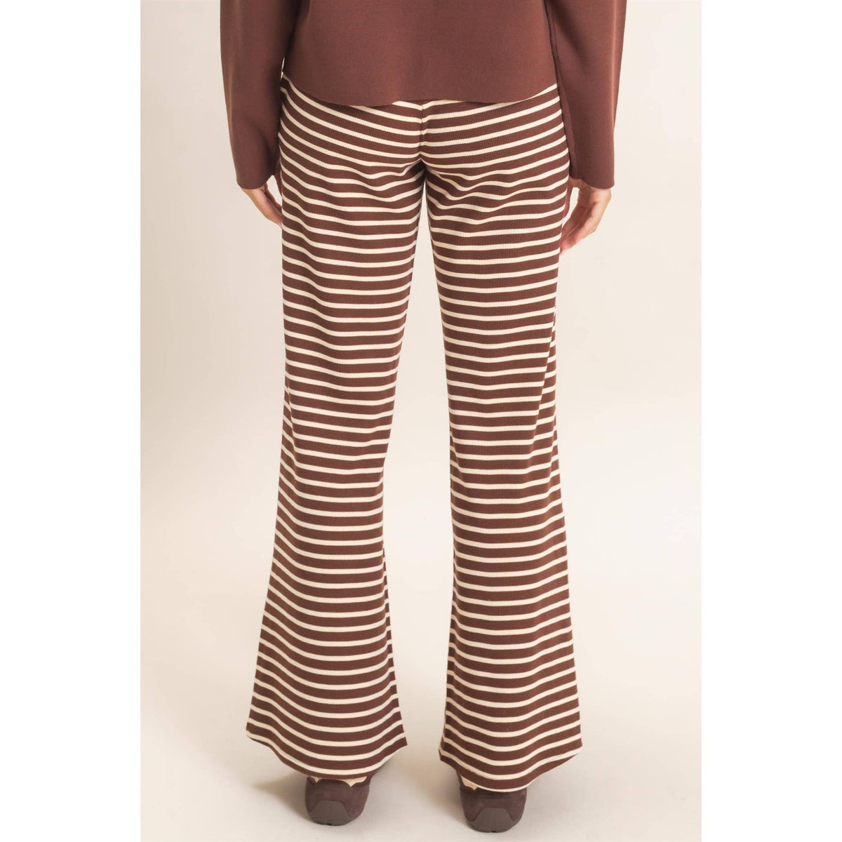 Striped Waffle Knit Pants