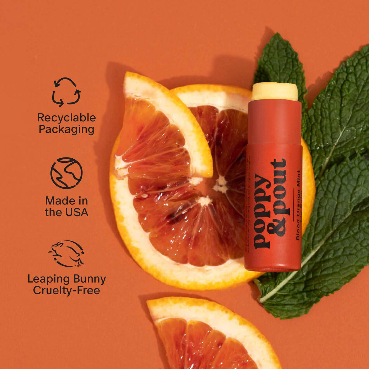 Lip Balm, Blood Orange Mint