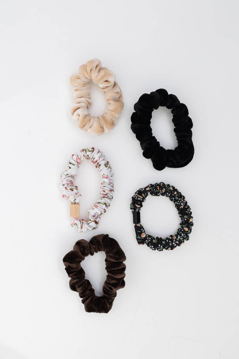 Autumn Floral Hair Scrunchie