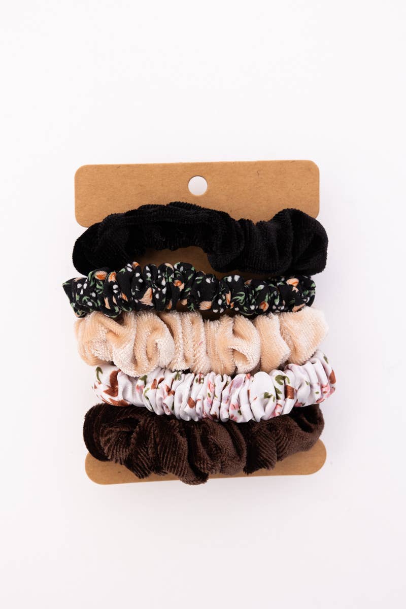 Autumn Floral Hair Scrunchie