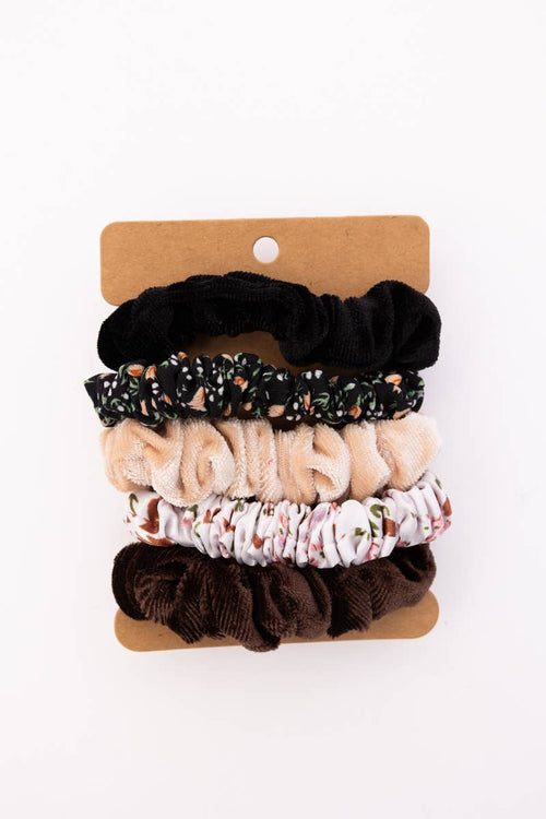 Autumn Floral Hair Scrunchie
