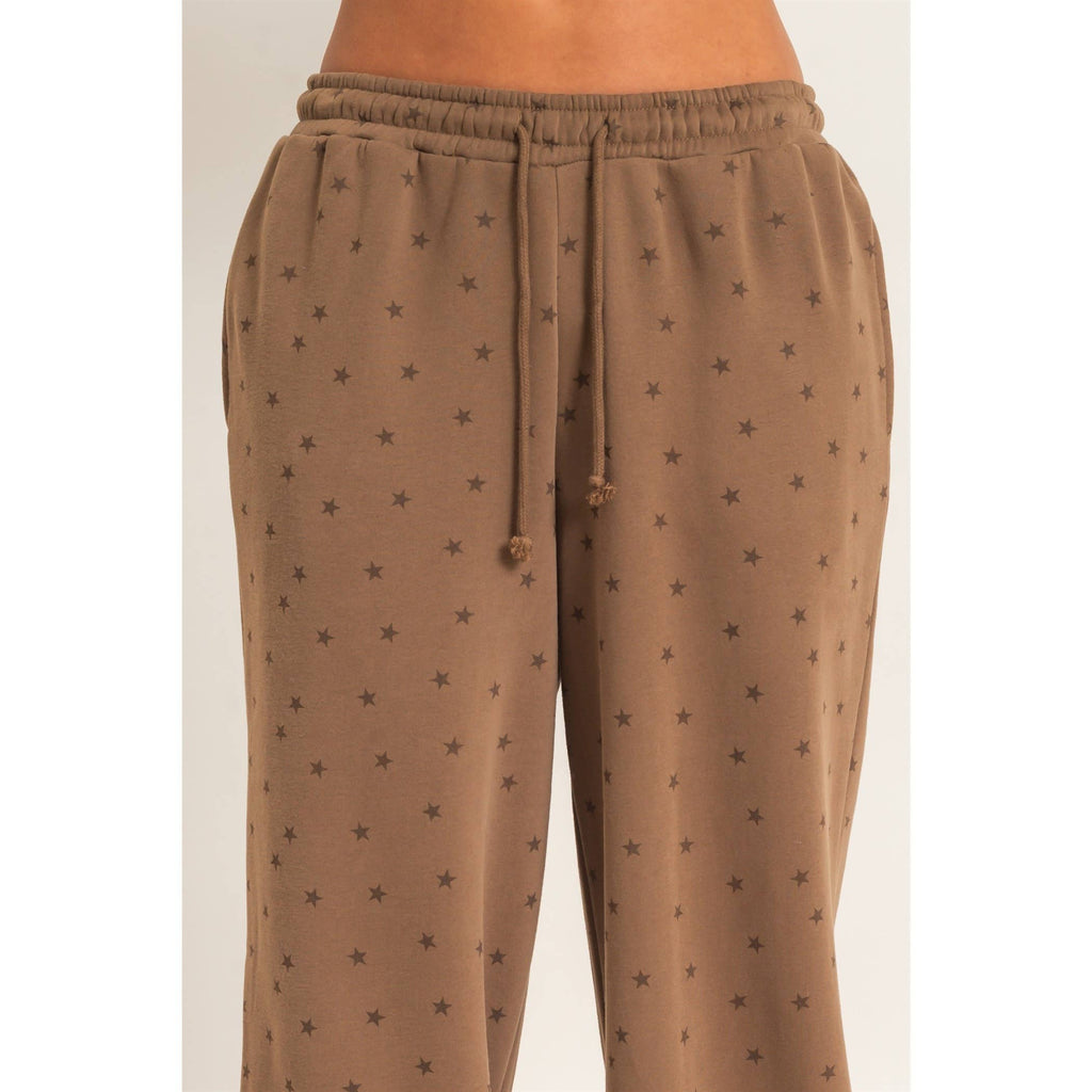 Star Print Jogger Pants