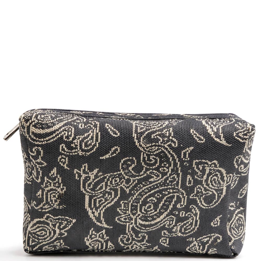 Paisley Print Zipper Pouch