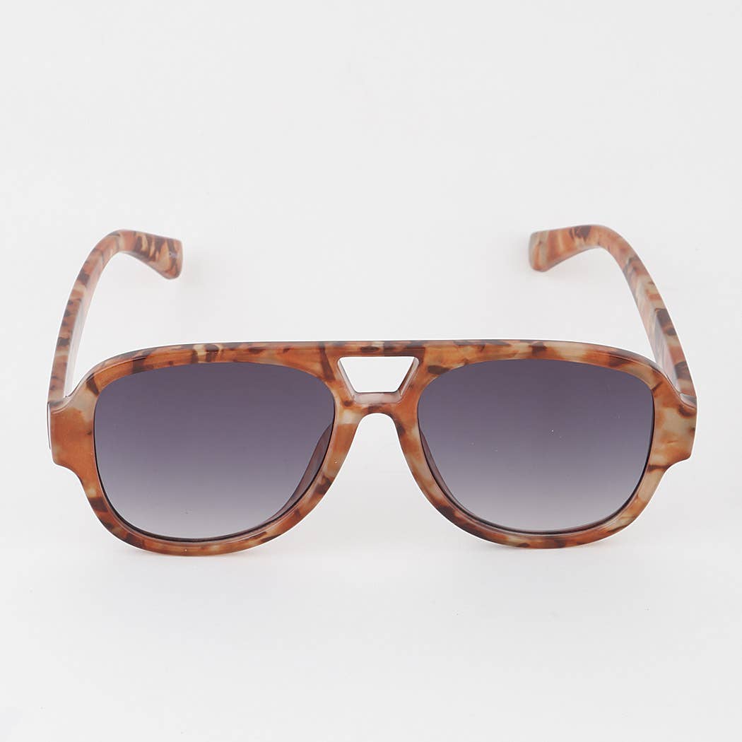 Classic Tinted Aviator Rust Swirl