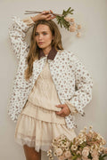 Floral Zip Barn Jacket