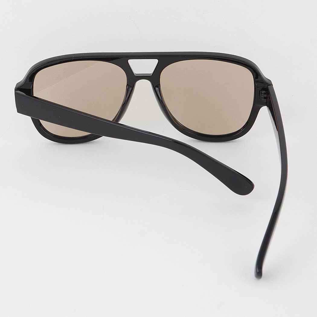 Classic Tinted Aviator Blk/Brown