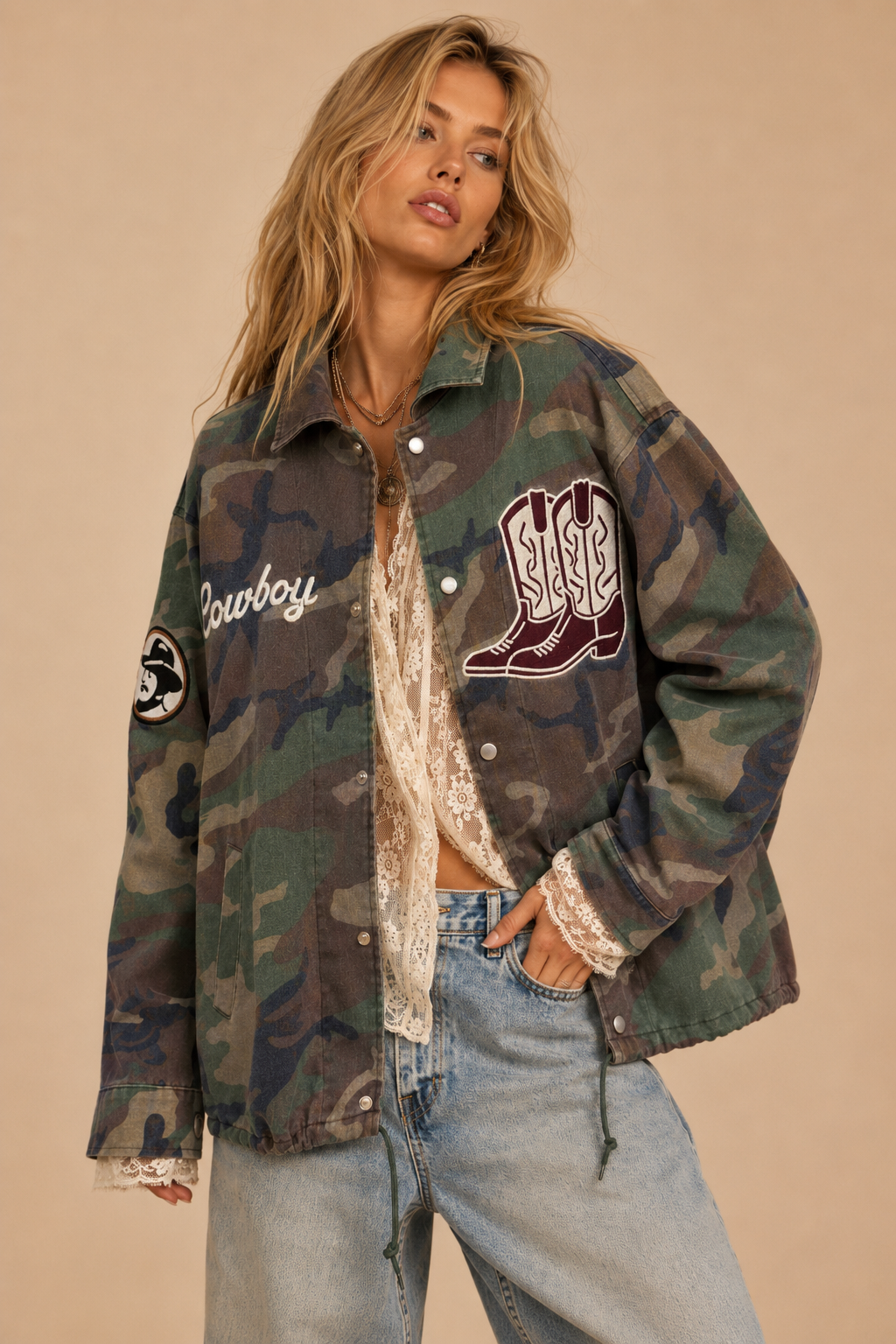 Cowboy Spirit Camo Utility Jacket