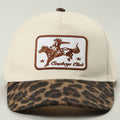 Cowboys Club Leopard-Brim Trucker Hat