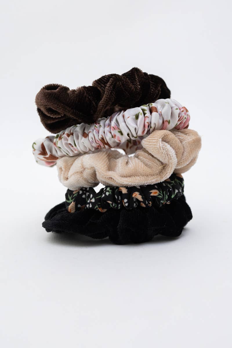 Autumn Floral Hair Scrunchie