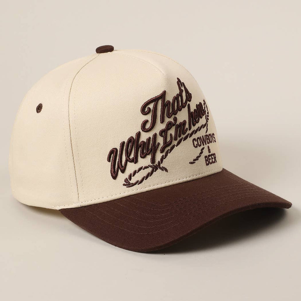 Cowboys & Beer Two-Tone Snapback Hat