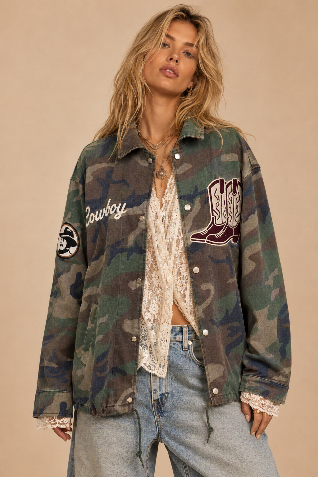 Cowboy Spirit Camo Utility Jacket