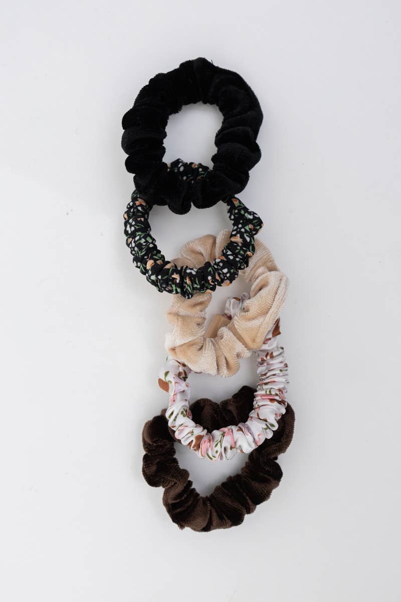 Autumn Floral Hair Scrunchie