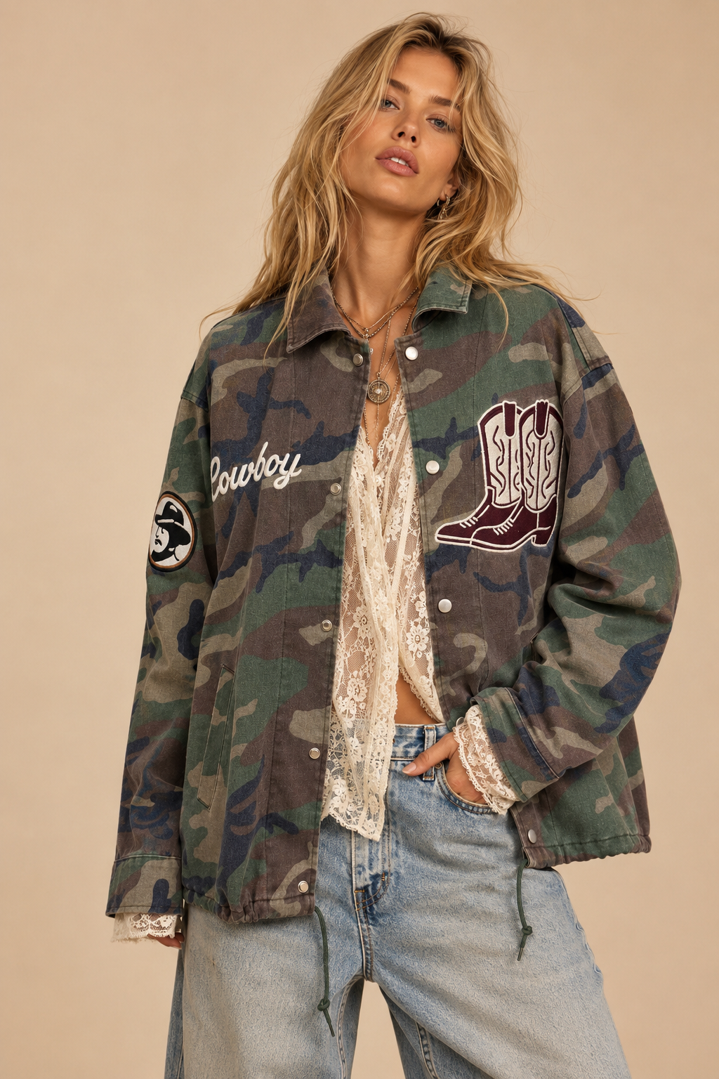 Cowboy Spirit Camo Utility Jacket
