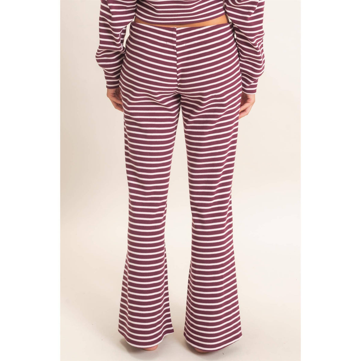 Striped Waffle Knit Pants